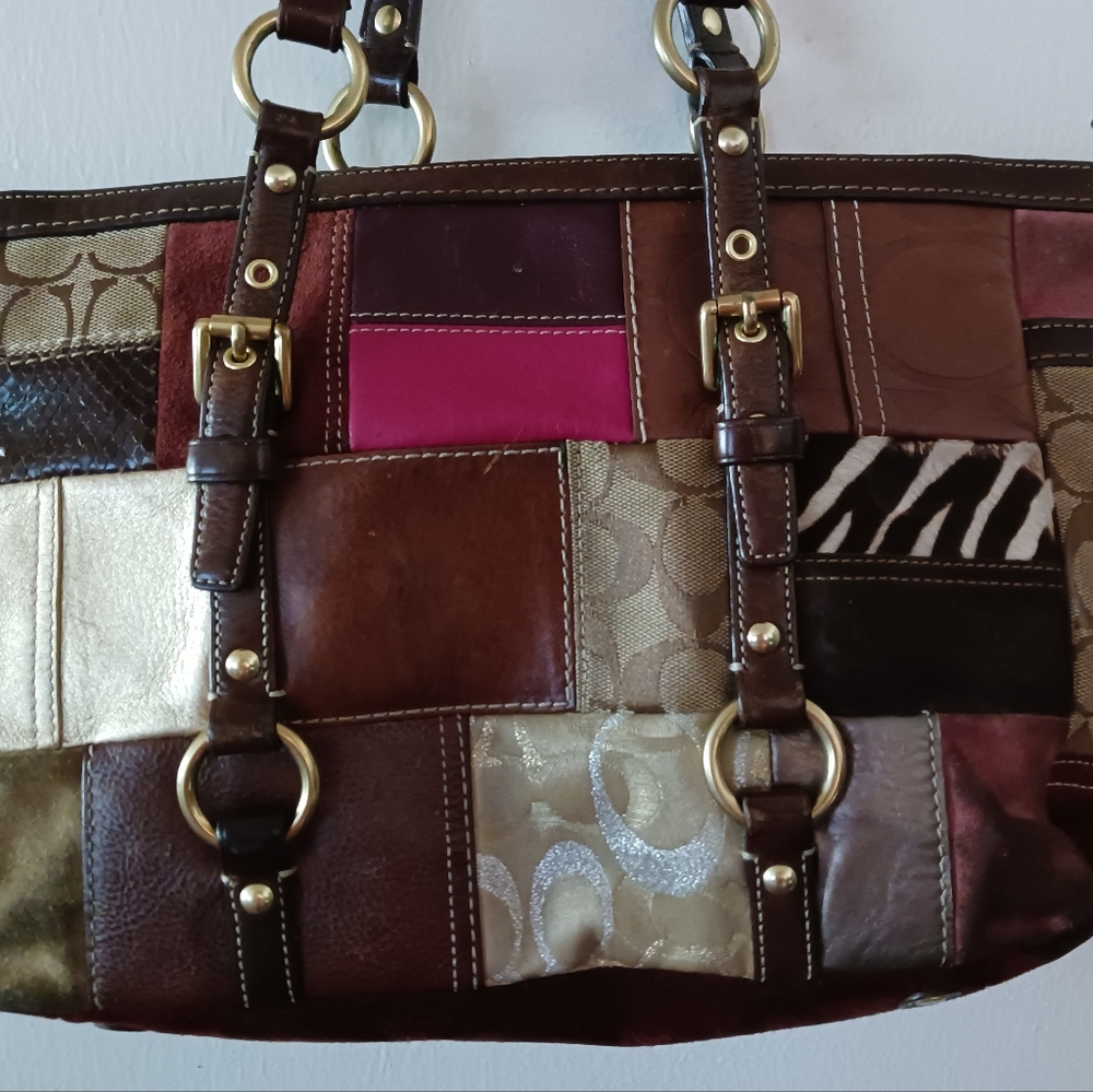 Authentic Coach Patchwork Handbag